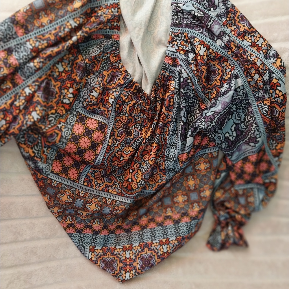 Democracy Multicolor Patterned Blouse